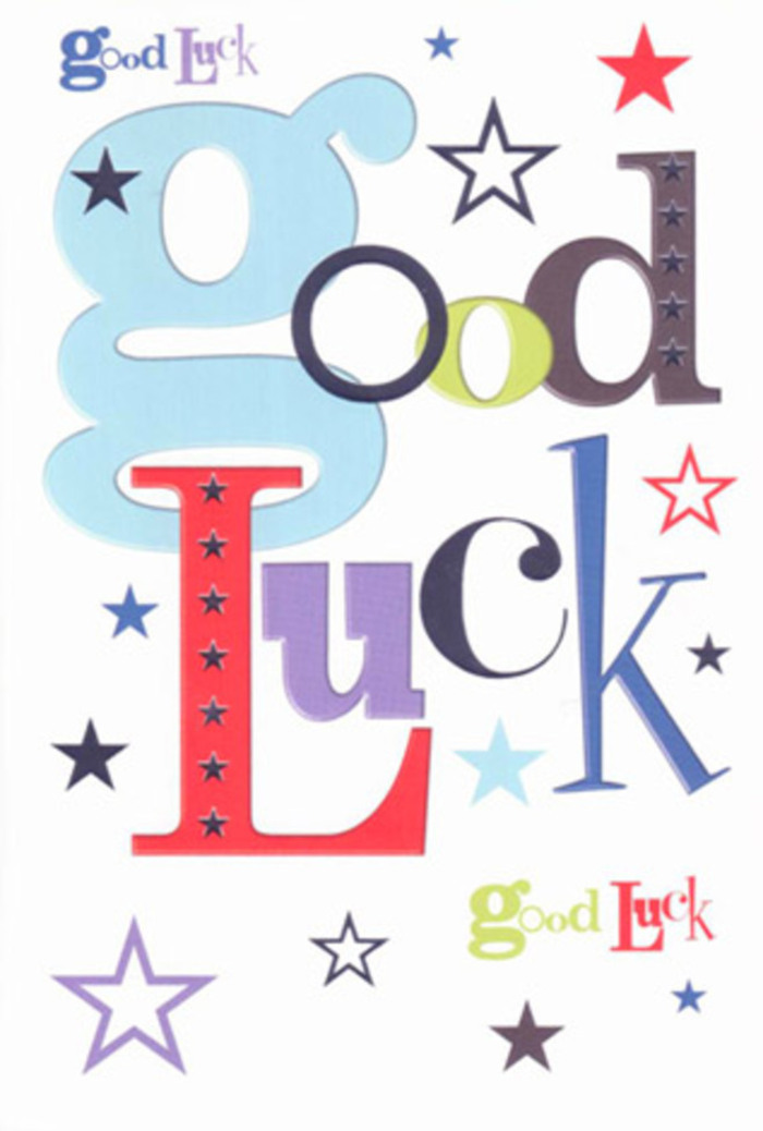 There's a dynamic brilliance to this good luck card-a celebration in print that sparks with the same friendly enthusiasm you'll find throughout New Southgate's lively avenues. Each letter of the message stands out vibrantly: wide, cloud-blue strokes call to mind spring skies above Arnos Park, slim black lines anchor the phrase, and exuberant reds mirror the festivity of local gatherings. The margin is alive with scattered, colourful stars-splashes of navy, lilac, and zesty lime-dancing across a generous field of pure white. The generous spacing allows each distinctive hue and playful shape to shine, expressing a warm yet modern sensibility that's a treat to both eye and hand. The surface is sleek and pleasantly weighty, recalling the soft touch of luxury stationery or a card plucked fresh from the display at New Southgate Florist. Meant for cheering on milestone events, from new jobs to fresh adventures, this card is more than a gesture; it feels like a pocket-sized piece of genuine belief, brimming with community pride and well-wishing that's echoed in every corner of New Southgate.